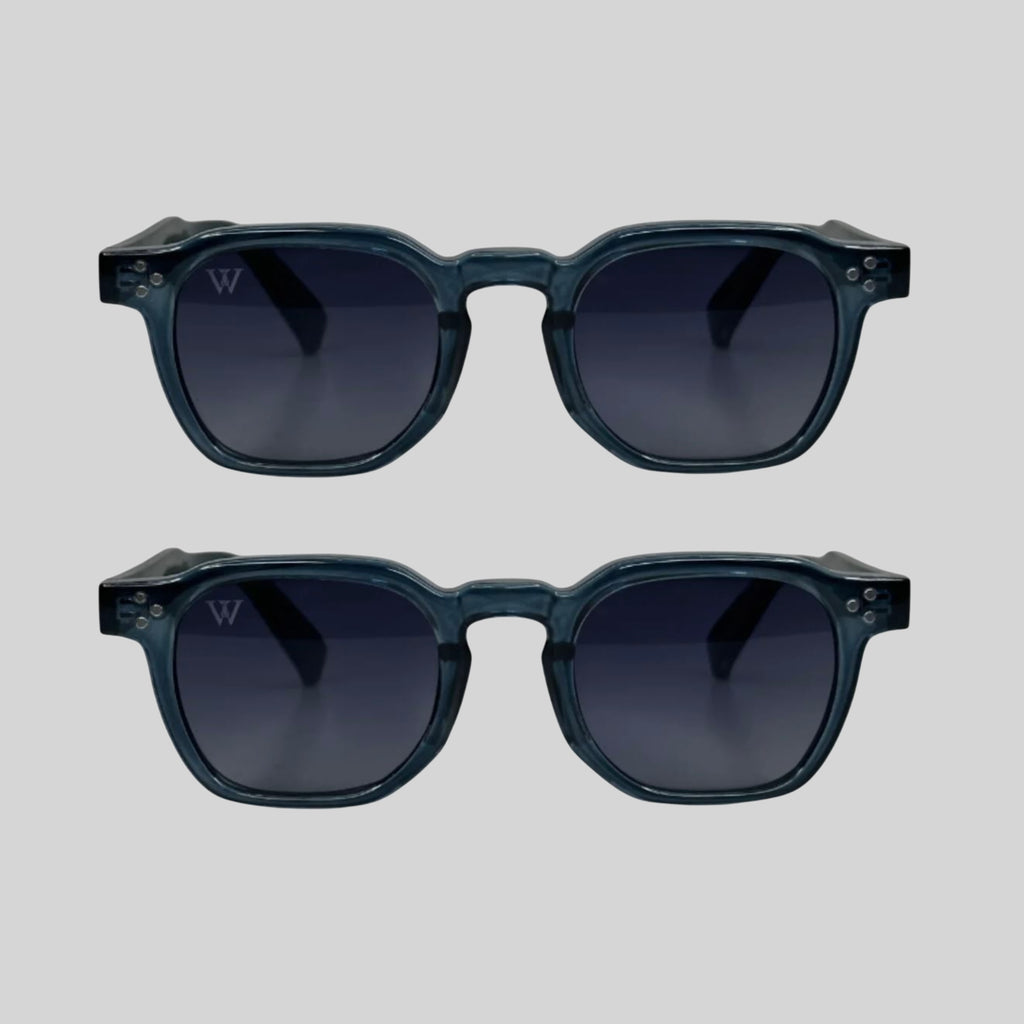 Lawue Noir Ocean Blue Sunglasses