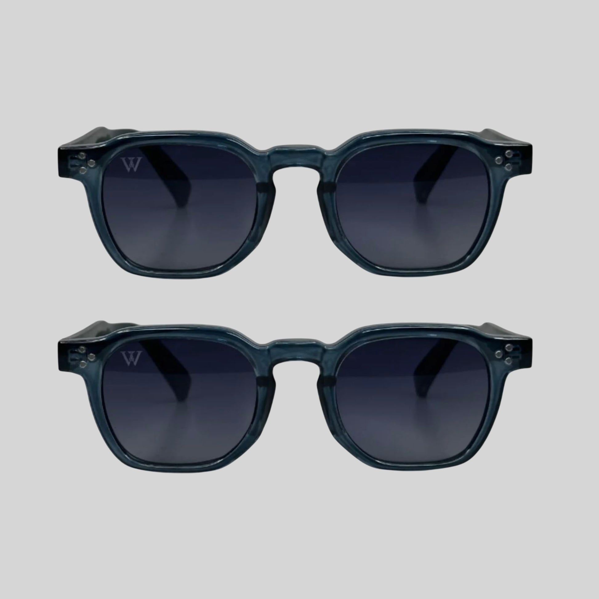 Lawue Noir Ocean Blue Sunglasses